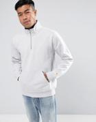 Carhartt Wip Chase Neck Zip Regular Fit Sweatshirt - Gray