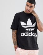 Adidas Originals Adicolor Oversized T-shirt In Boxy Fit In Black Cw1211 - Black