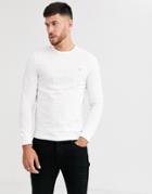 Farah Worth Long Sleeve T-shirt In White