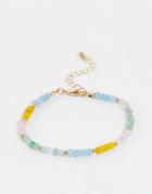 Designb London Beaded Stacking Bracelet In Pastel Multi