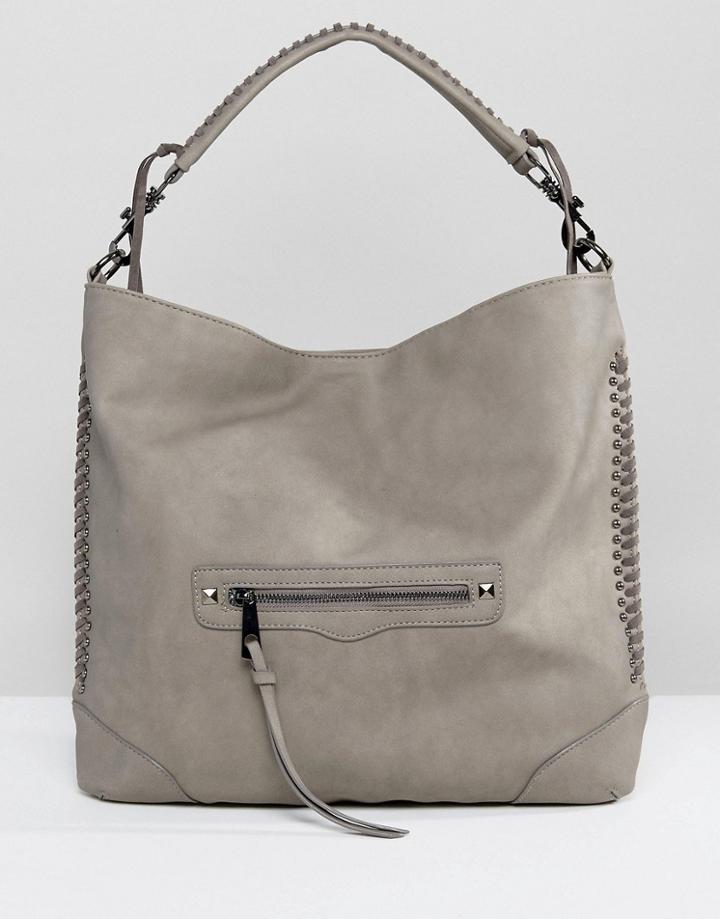 Yoki Slouch Shoulder Bag - Gray