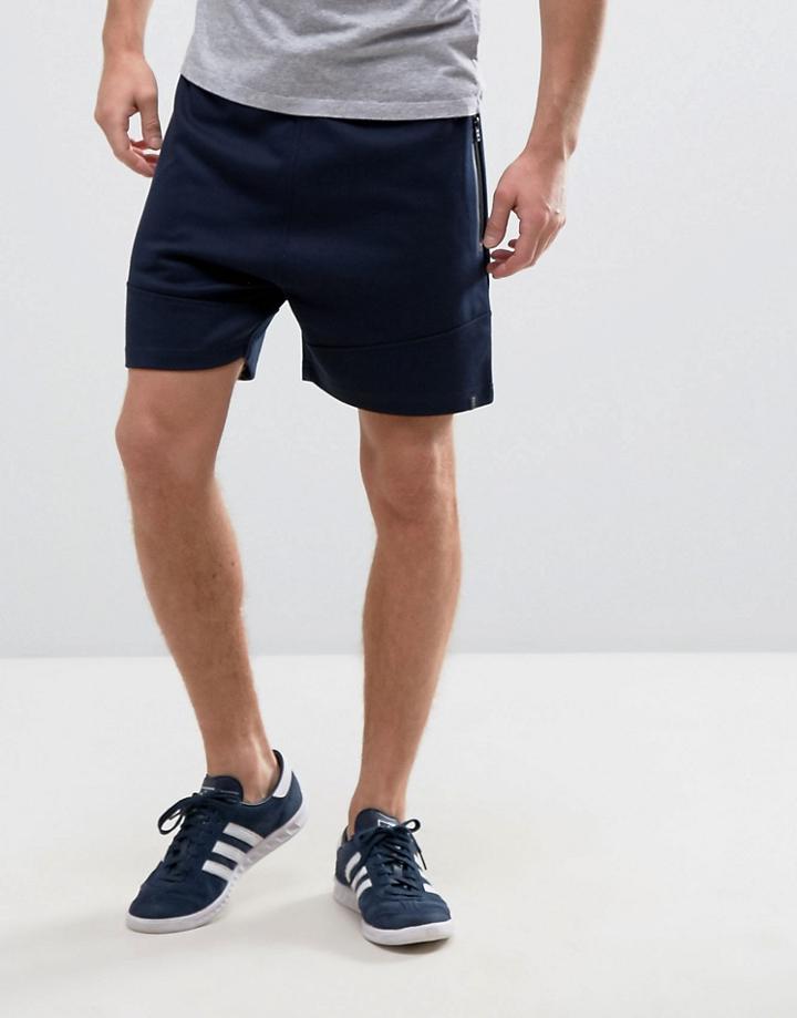 Jack & Jones Core Loose Fit Sweat Shorts Wit Zip Detail - Black