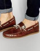 Red Tape Driving Loafers In Tan Leather - Tan