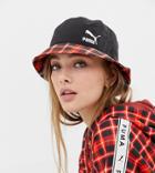 Puma Exclusive Red Check Bucket Hat - Red