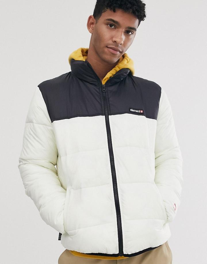 Element Primo Arctic Puffer Jacket In White