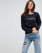 Adolescent Clothing Anti-social Sweatshirt - Black