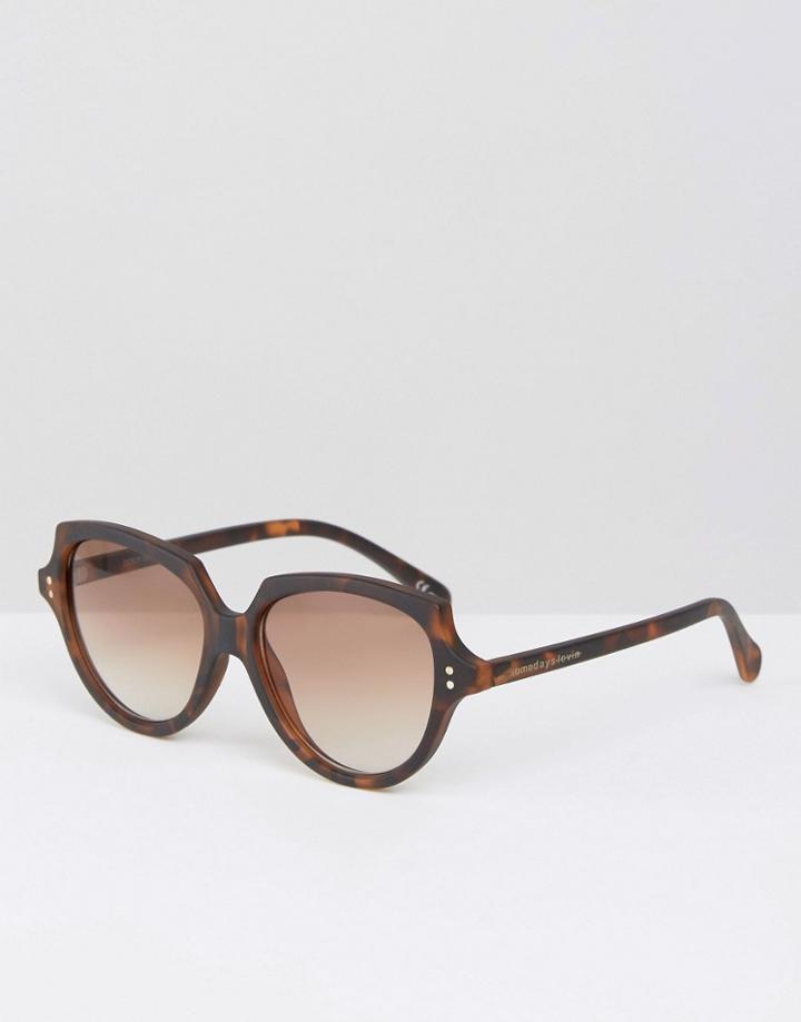 Somedays Lovin Cat Eye Sunglasses - Brown
