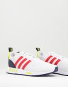 Adidas Originals Multix Sneakers In White With Red Stripes