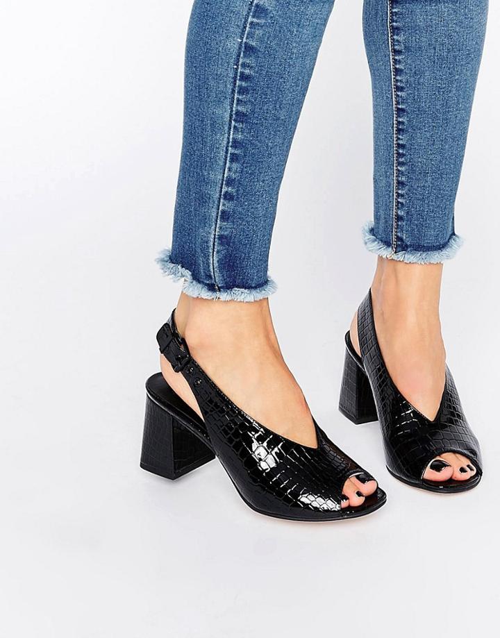Asos Hollie Heeled Sandals - Black