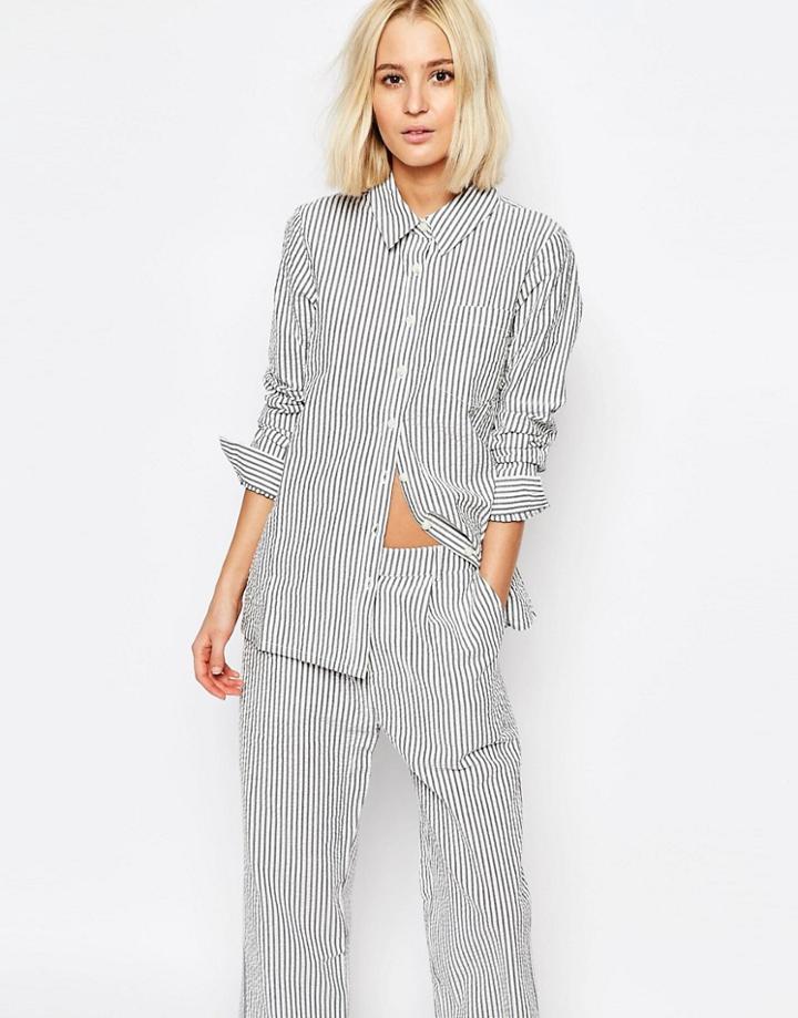 Adpt Striped Seersucker Shirt Co-ord - Multi