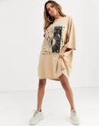 Asos Design Graphic Print T Shirt Dress