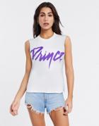 Alice & Olivia Jeans Miller Sleevless Band Tank Top In White-multi