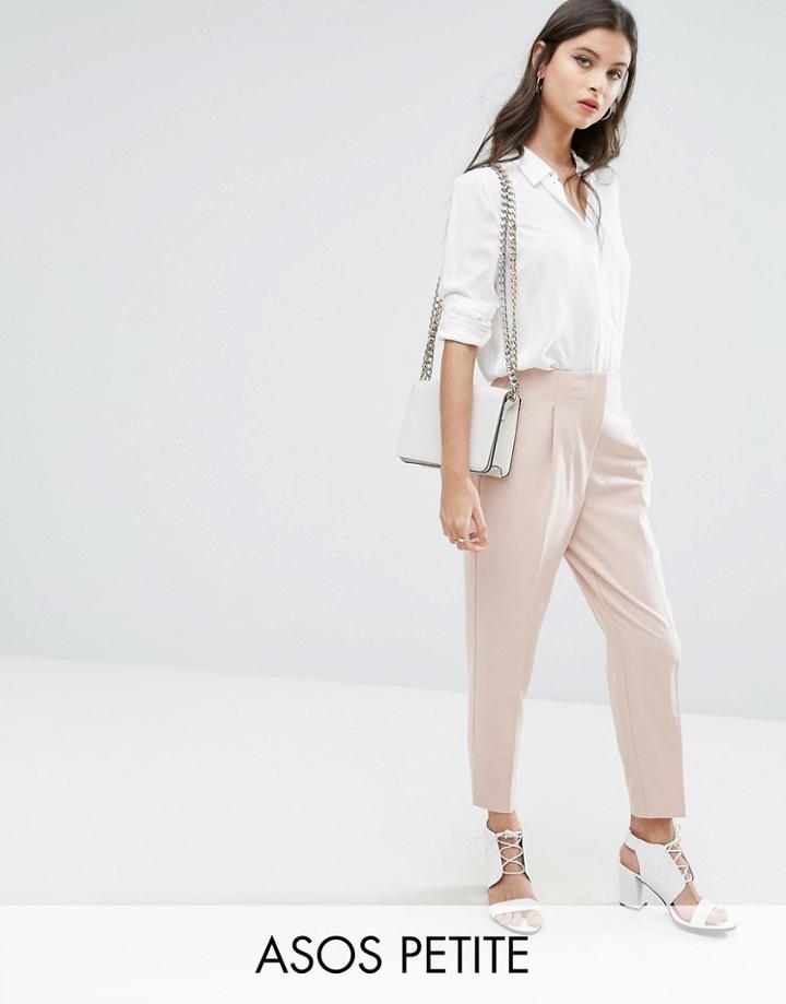 Asos Petite Mix & Match Highwaist Cigarette Pants - Pink