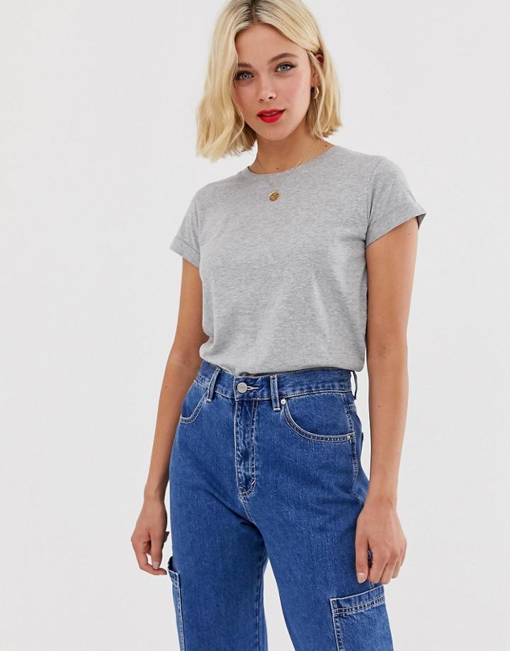 Brave Soul Eleanor Basic T Shirt - Gray