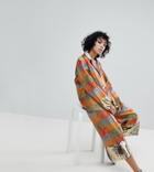 Reclaimed Vintage Inspired Rainbow Brocade Pants Co-ord - Multi
