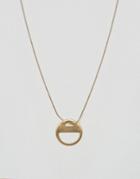 Pilgrim Gold Plated Eclipse Necklace - Gold