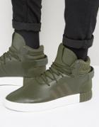 Adidas Originals Tubular Invader Sneakers In Green - Green
