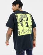 Hnr Ldn Greek Back Print T-shirt - Black