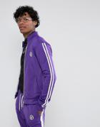 Jaded London Track Jacket In Purple With Taping - Purple