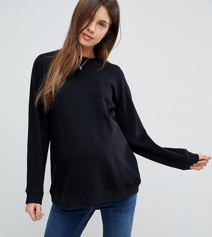 Asos Maternity Cute Sweat - Black