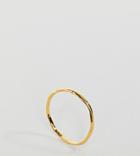 Asos Gold Plated Sterling Silver Faceted Ring - Gold