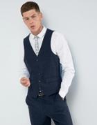 Harry Brown Donegal Nep Vest - Navy