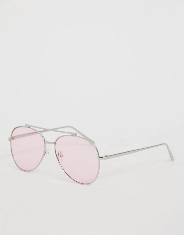 Skinny Dip Arizona Silver Aviator Sunglasses-multi