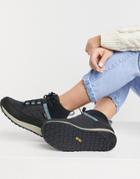 Teva Ember Commute Quilted Boots In Black And Gray