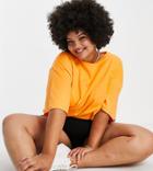 Asos Design Curve Ultimate Oversized T-shirt In Orange