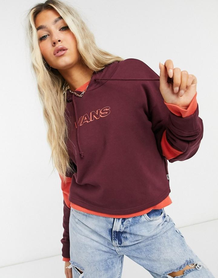 Vans Bladez Ii Hoodie In Burgundy-red