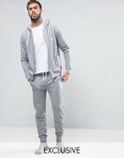 Boss By Hugo Boss Cuffed Joggers In Regular Fit Gray - Gray