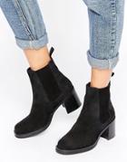 Asos Rhoda Suede Chelsea Boots - Black