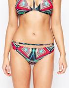 Oh My Love Strap Detail Bikini Bottoms - Multi Print