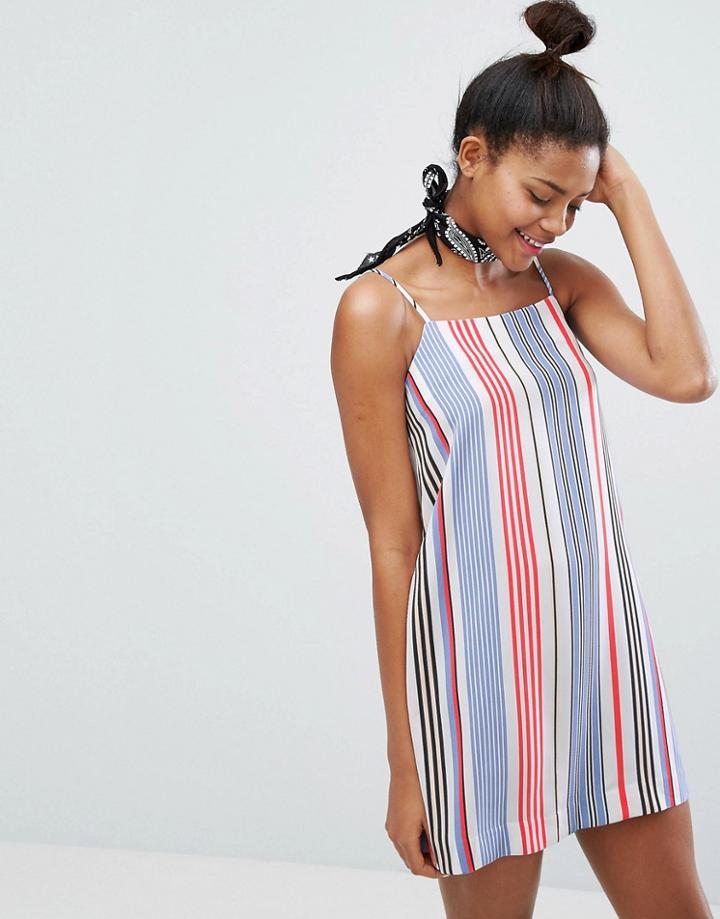 Monki Multi Stripe Cami Dress - Multi