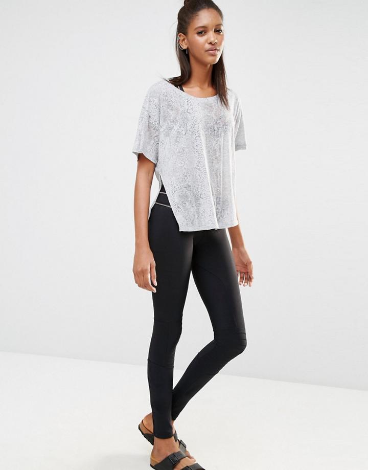 Blue Life Zipper Moto Legging