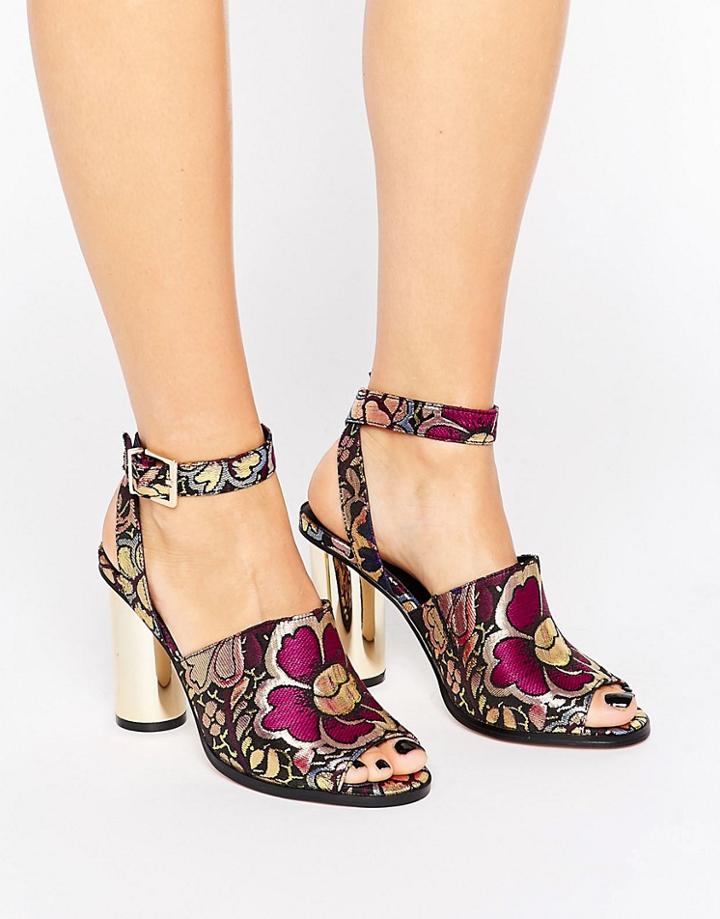 Asos Hena Co-ord Heeled Sandals - Multi