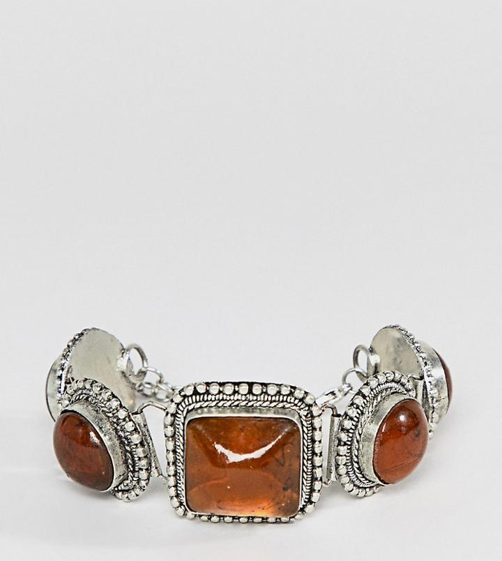 Sacred Hawk Semi-precious Stone Bracelet - Silver