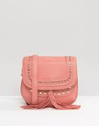 Yoki Fashion Saddle Cross Body Bag - Pink