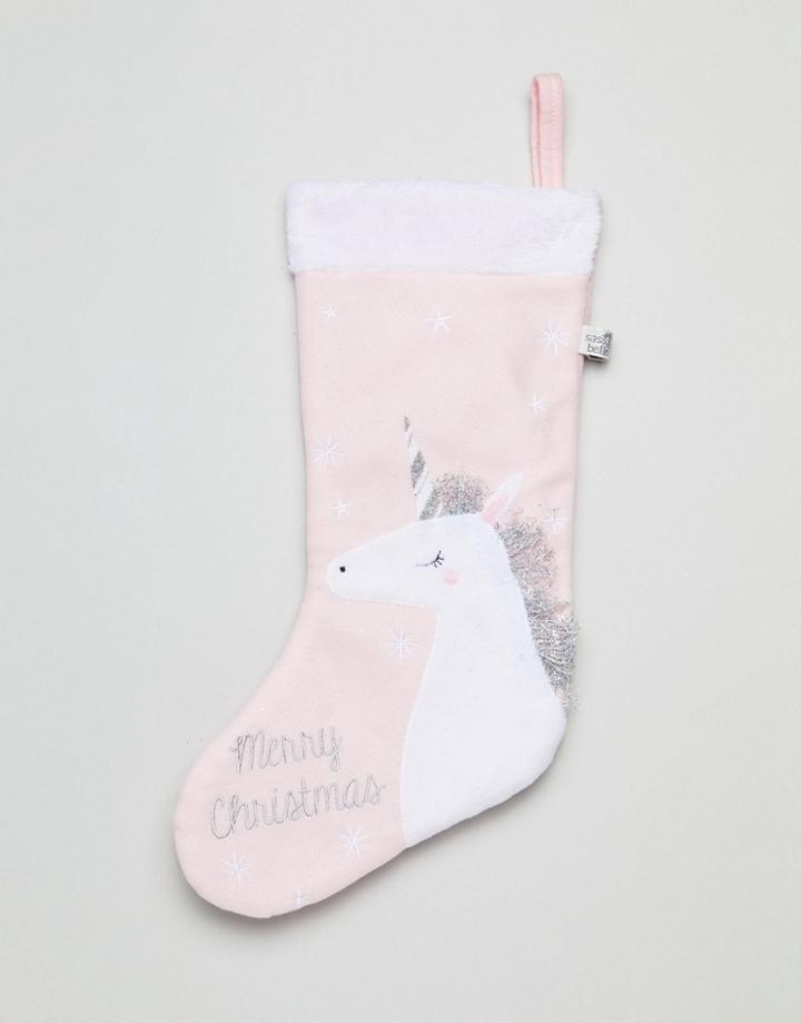 Sass & Bell Unicorn Holidays Stocking - Multi
