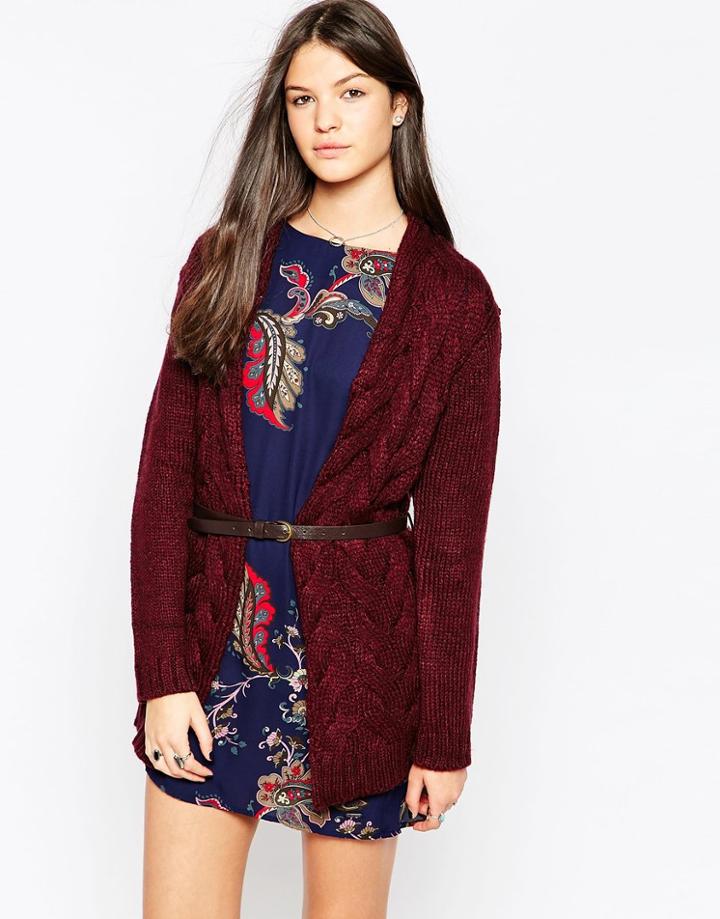 Pepe Jeans Sioxsie Cable Knit Cardigan - 299