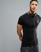 Siksilk Compression T-shirt In Black - Black