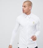 Gym King Muscle Long Sleeve Shirt In White Exclusive To Asos - White