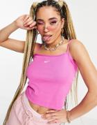 Nike Essentials Cami Tank Top In Pink