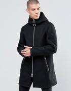 Armani Jeans Parka With Full Fleece Lining - Black