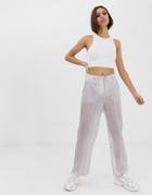 Asos Design Sheer Pants-gray