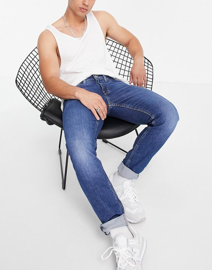 Levi's 519 Super Skinny Fit Hi-ball Jeans In Mid Wash Blue-blues