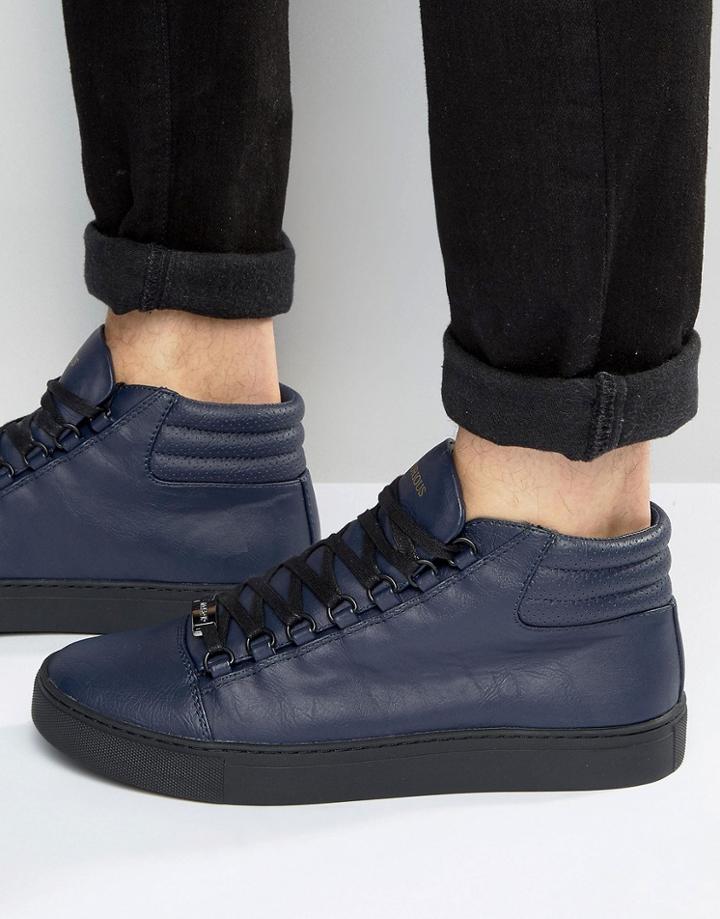 Glorious Gangsta Paris Hi-top Sneakers - Navy
