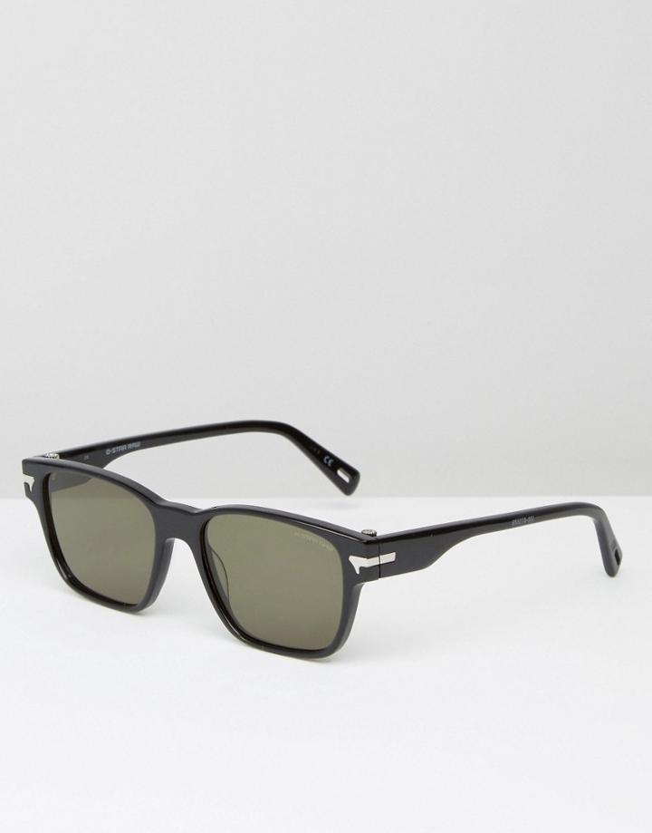 G-star Vindal Square Sunglasses Black - Black