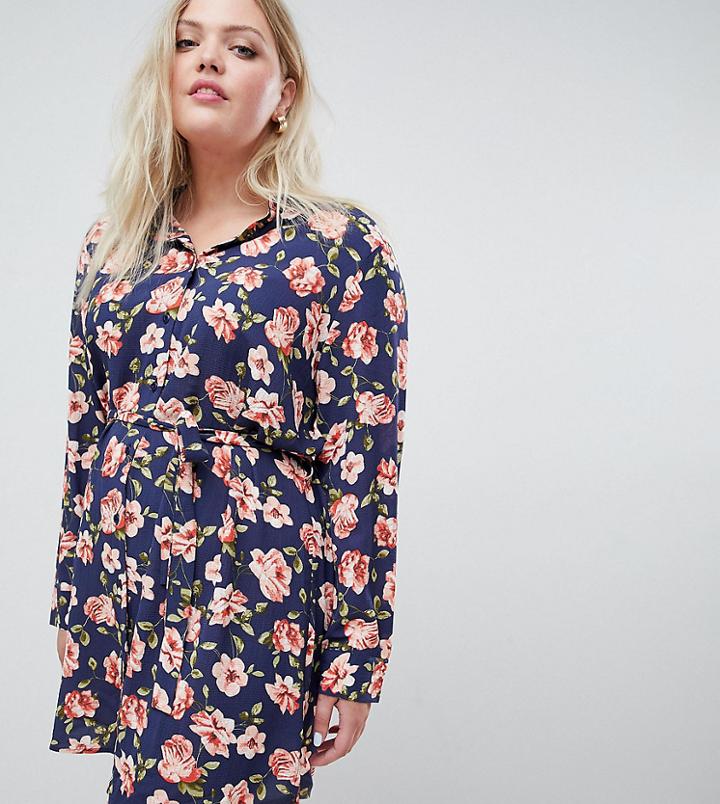 Unique 21 Hero Floral Shirt Dress - Multi