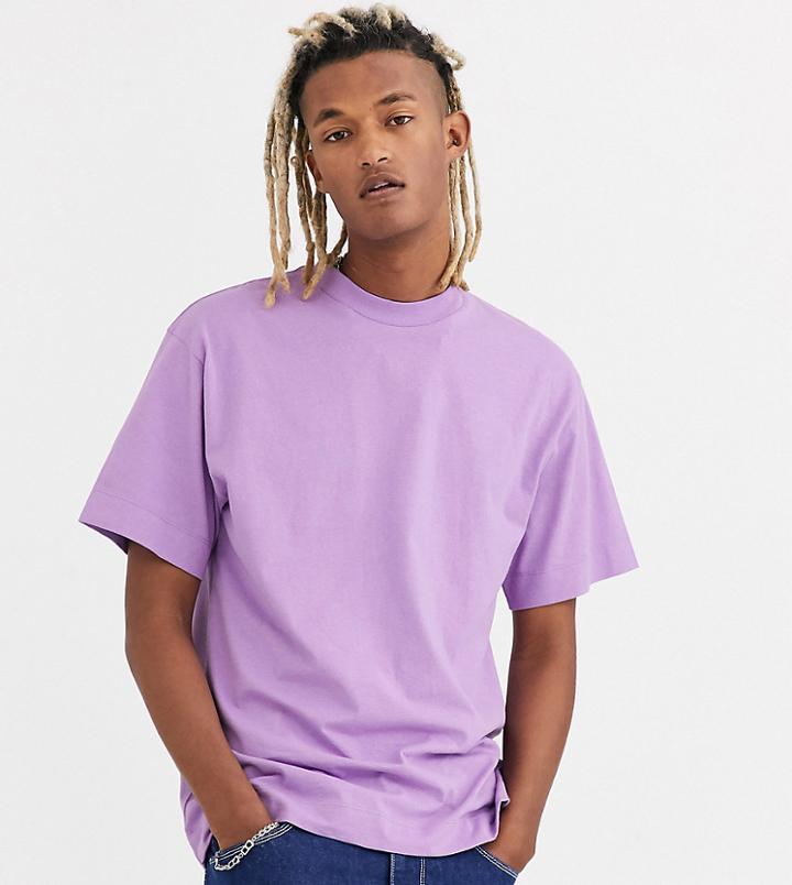Collusion T-shirt In Lilac-purple